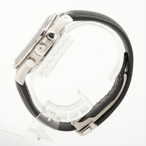 【中古】オメガ スピードマスター ムーンウォッチ クロノ 310.32.42.50.01.002 SS SS×革 手巻き 黒文字盤