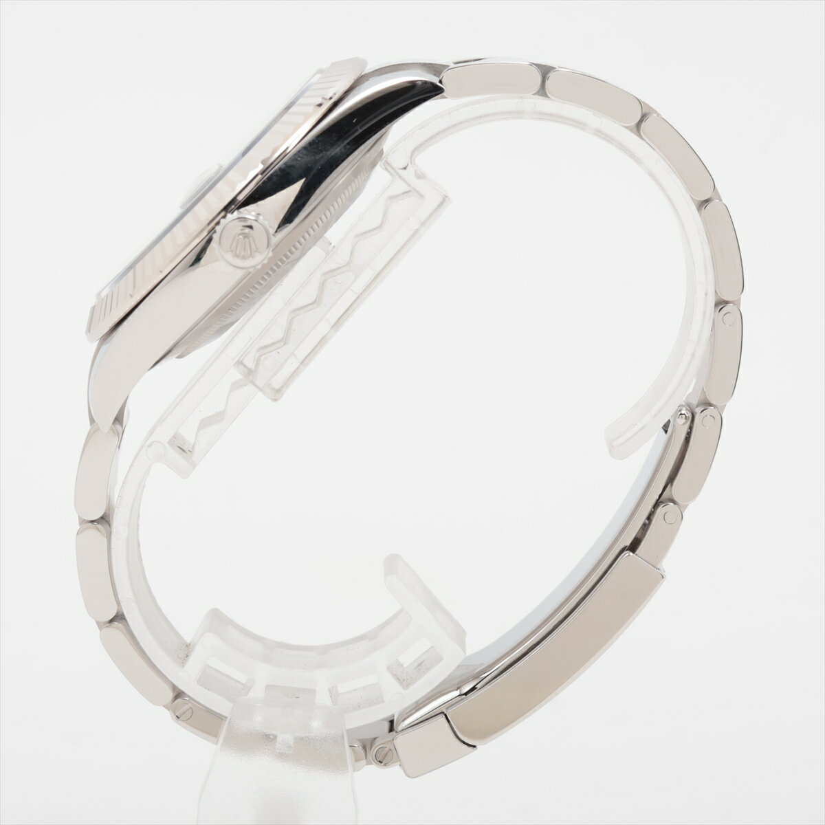 【中古】ロレックス デイトジャスト41 126334 SS×WG SS AT 黒文字盤 オイスターブレスレット