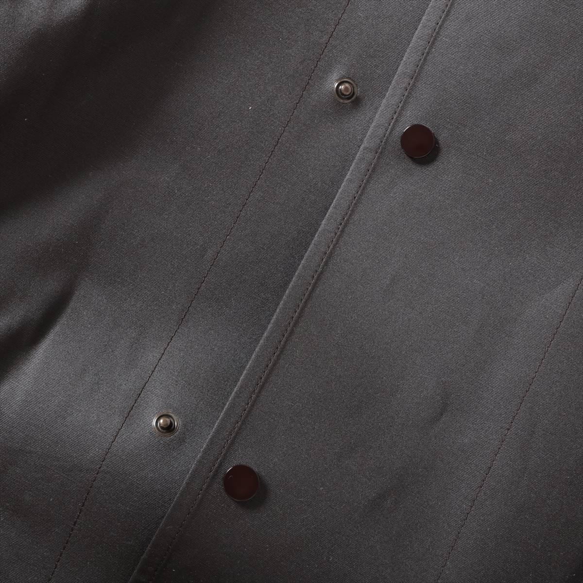 【中古】ボッテガヴェネタ ダニエルリー 20AW コットン コート XXS メンズ ブラウン 642513 フード取り外し可 タバコ臭有