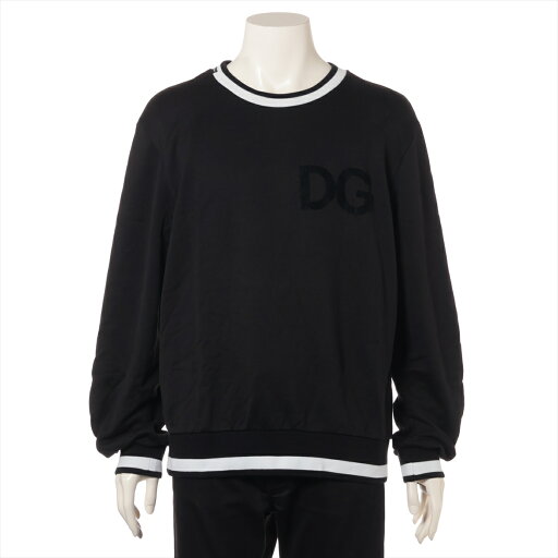 【中古】ドルチェ&ガッバーナ コットン スウェット 50 メンズ ブラック G9OW6T