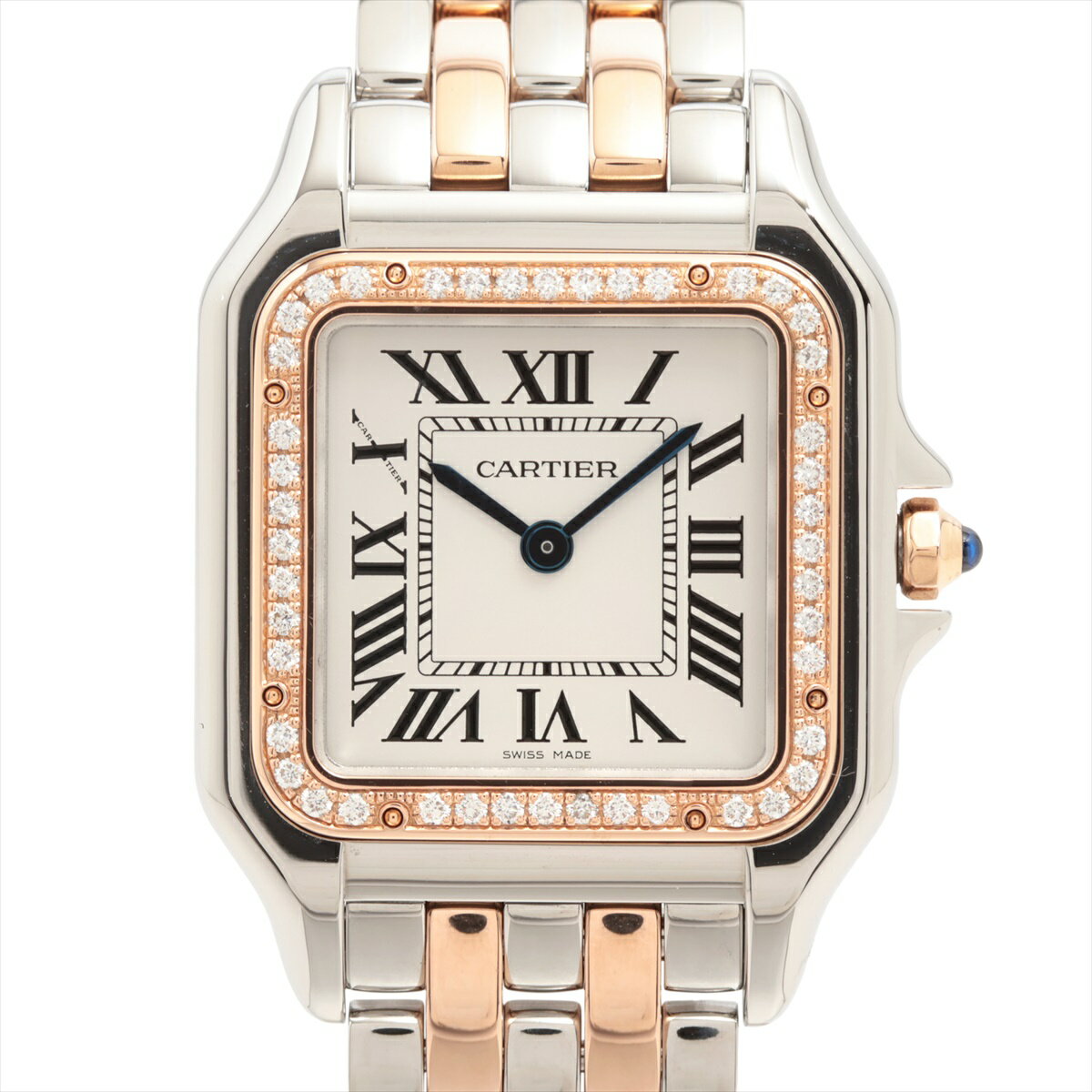 【中古】カルティエ パンテール ドゥ カルティエ MM W3PN0007 PG×SS PG×SS QZ シルバー文字盤 あまりごま2のサムネイル