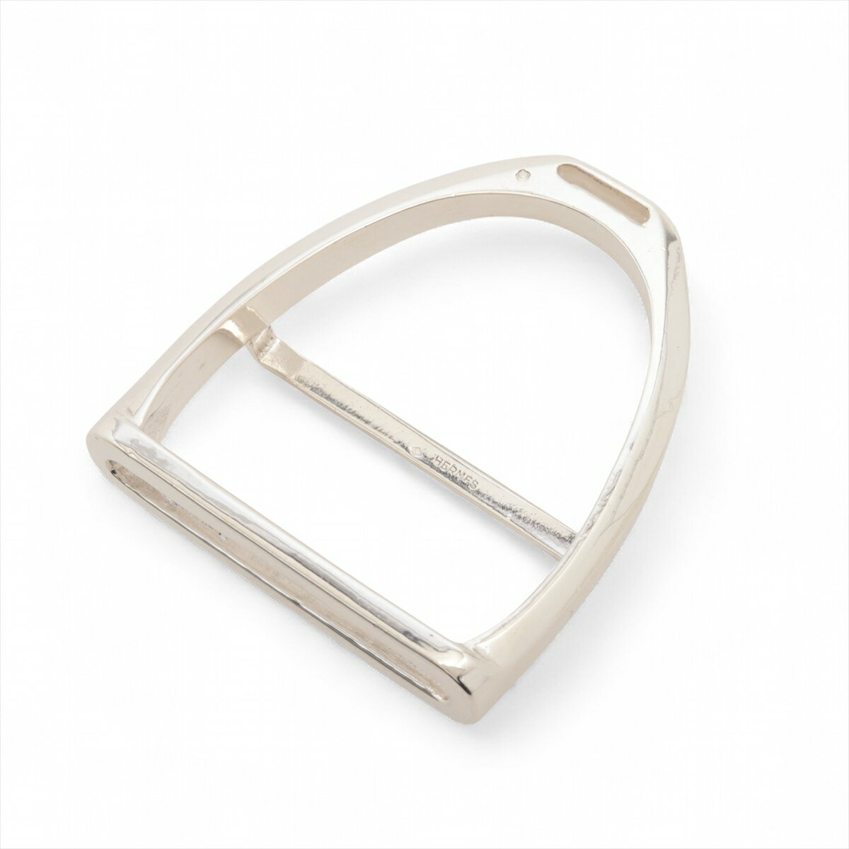 【中古】エルメス エトリエ スカーフリング SV800 シルバー カニ刻印 ヴィンテージ