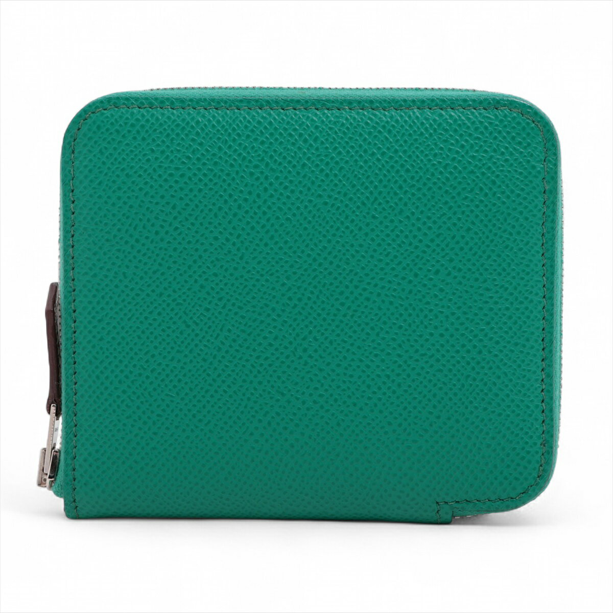 エルメス　シルクイン　コンパクトウォレット　ヴェールクリケット　ライトグリーン エルメス シルクイン コンパクトウォレット ヴェールクリケット