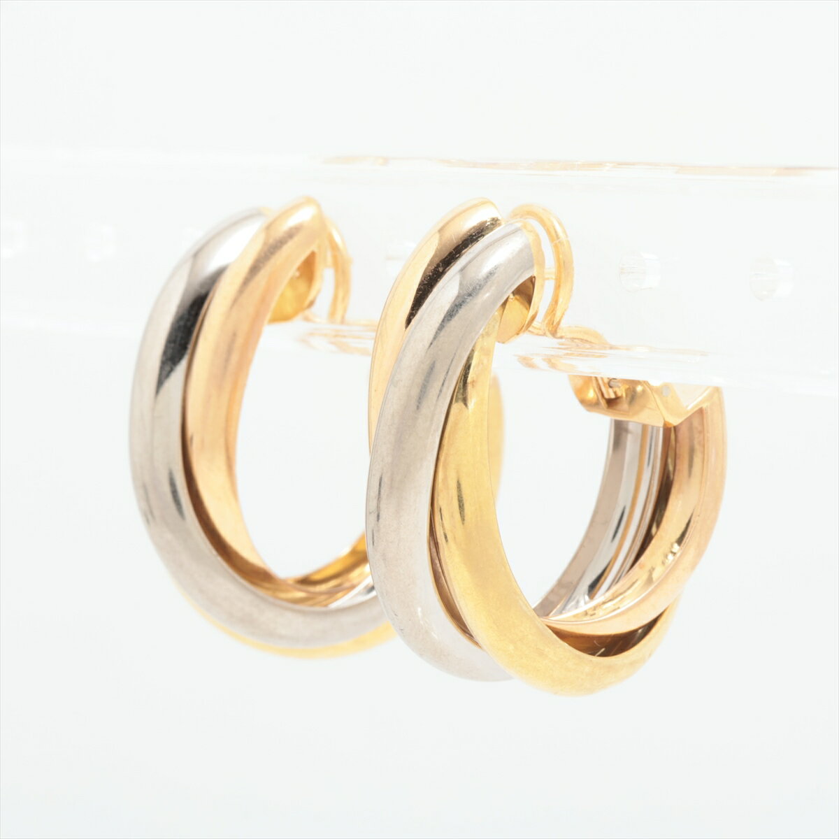 【中古】カルティエ トリニティ ピアス 750(YG×PG×WG) 19.2gのサムネイル