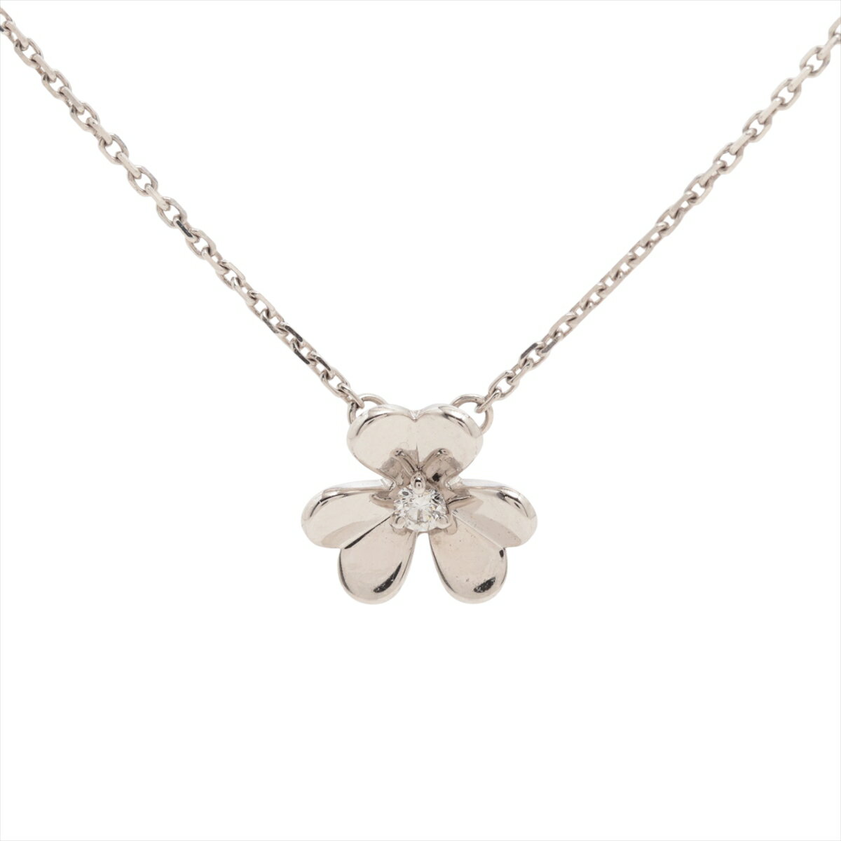 【中古】ヴァンクリーフ&アーペル フリヴォル ミニ ダイヤ ネックレス 750(WG) 3.4gのサムネイル