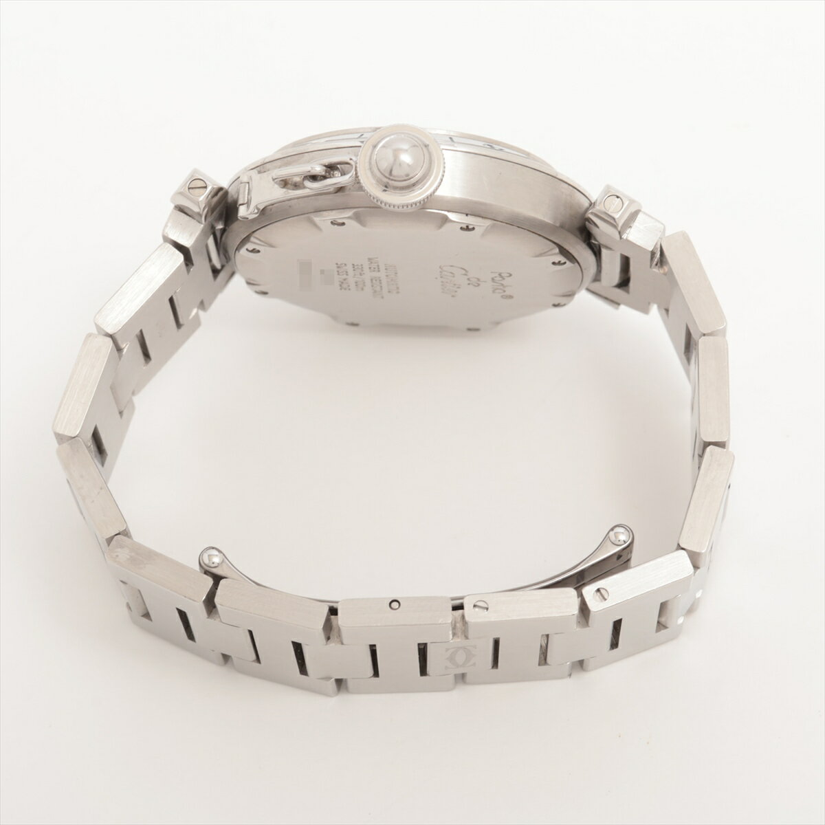 【中古】カルティエ パシャC W31029M7 SS SS AT シルバー文字盤