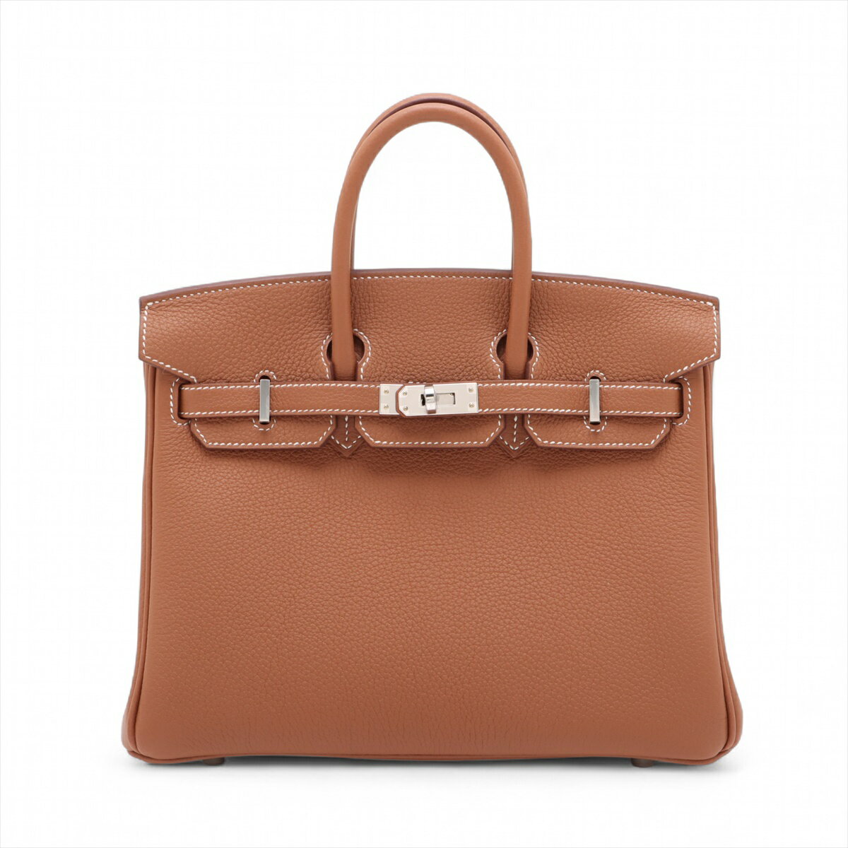 【中古】エルメス バーキン25 ルトゥルネ トゴ ゴールド シルバー金具 K:2025年