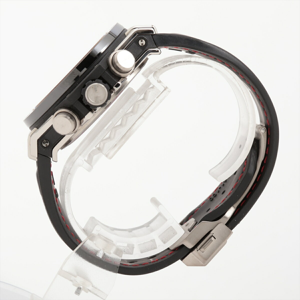 【中古】ウブロ ビッグバン ウニコ チタニウム セラミック 441.NM.1170.RX CE×TI 革×ラバー×TI AT スケルトン文字盤