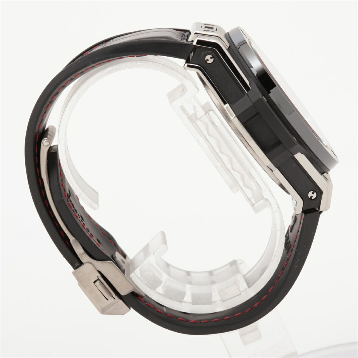 【中古】ウブロ ビッグバン ウニコ チタニウム セラミック 441.NM.1170.RX CE×TI 革×ラバー×TI AT スケルトン文字盤