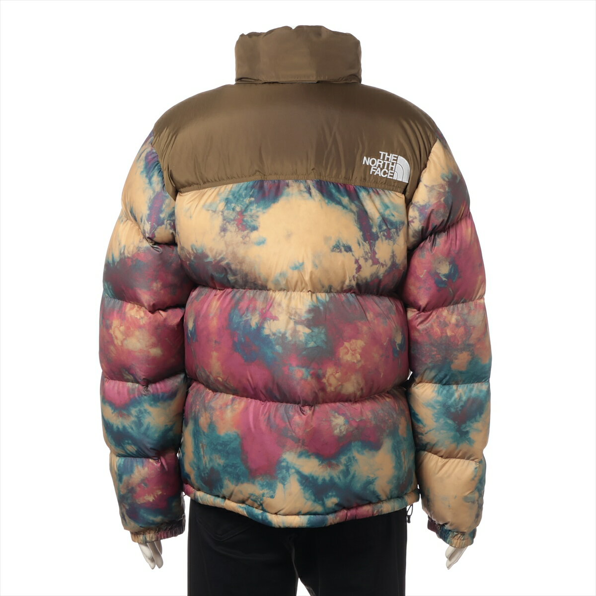 【中古】ノースフェイス ナイロン ダウンジャケット L メンズ カモフラ ND92235 フード収納あり