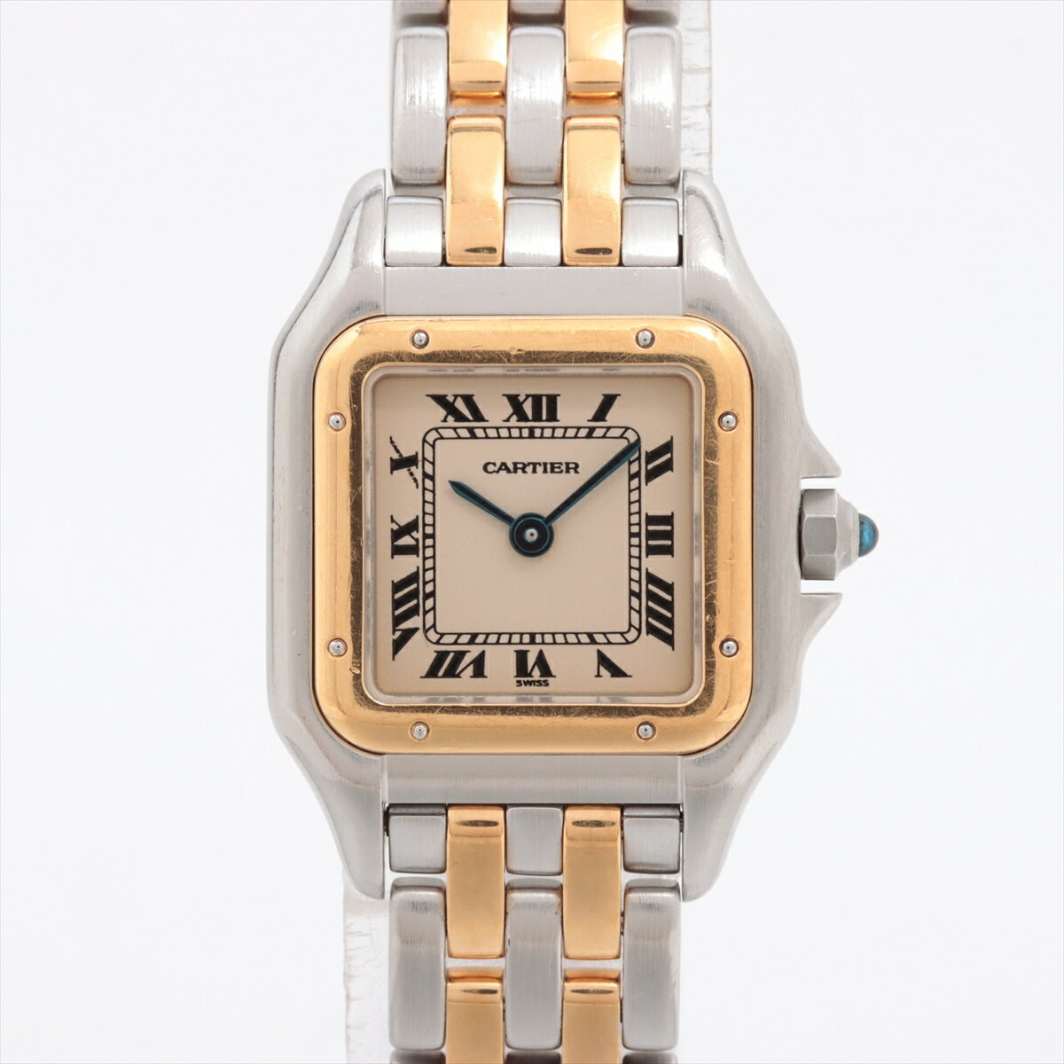 【中古】カルティエ パンテール W25029B6 SS×YG SS×YG QZ アイボリー文字盤のサムネイル