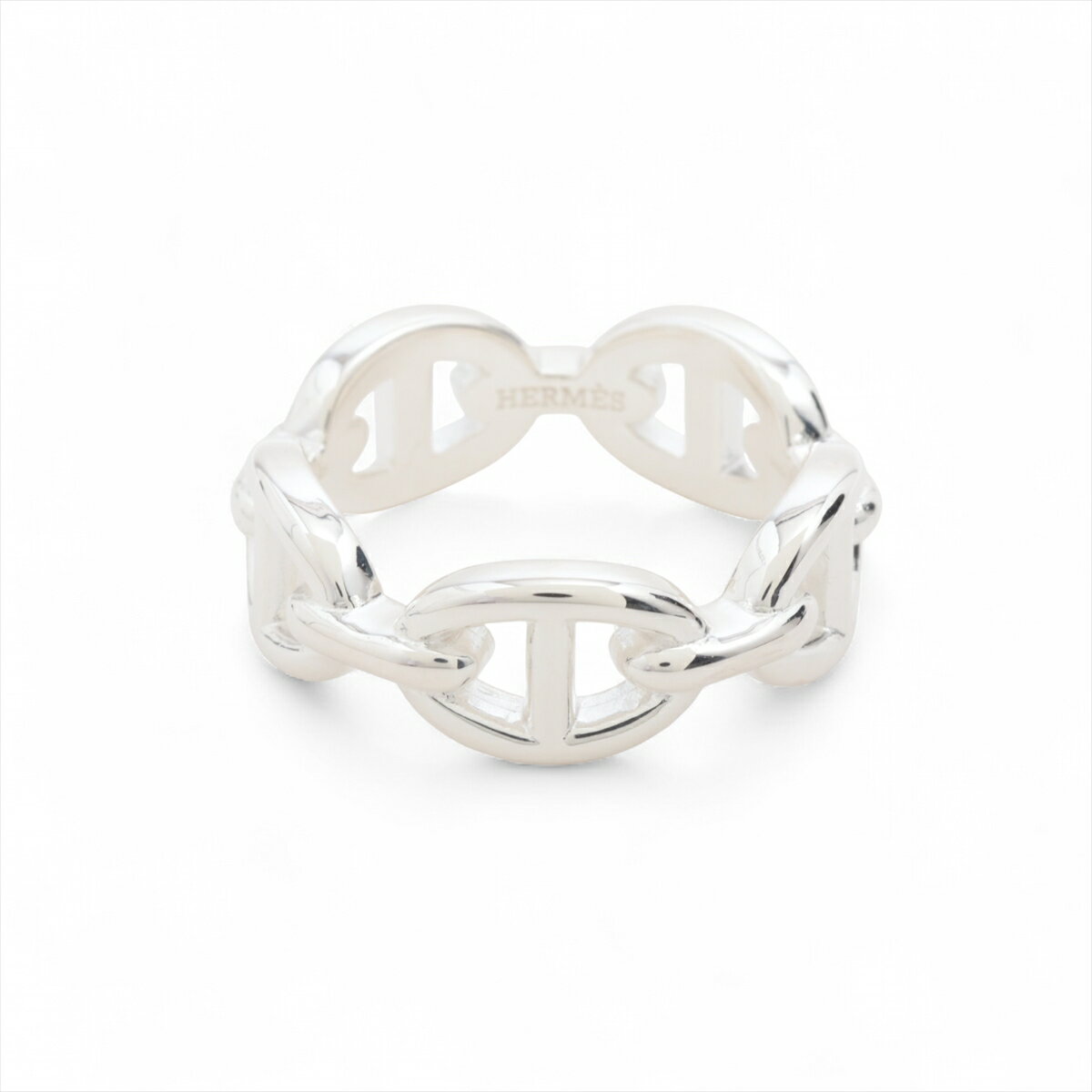 【中古】エルメス シェーヌダンクル アンシェネ リング 54 925 6.1g シルバー