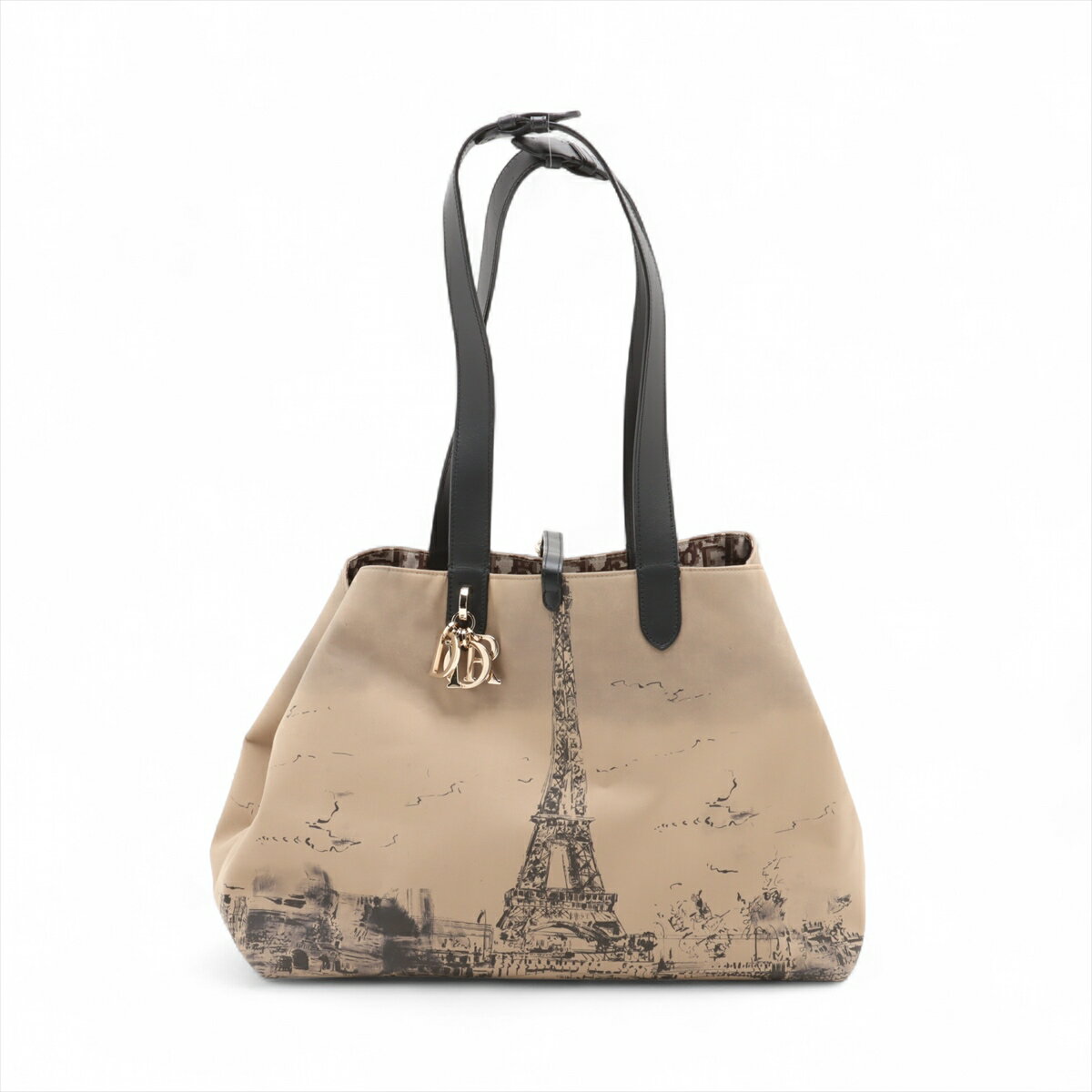 DIOR ナイロントートバッグ Christian Dior◇トートバッグ/ナイロン/BLK : セカンド