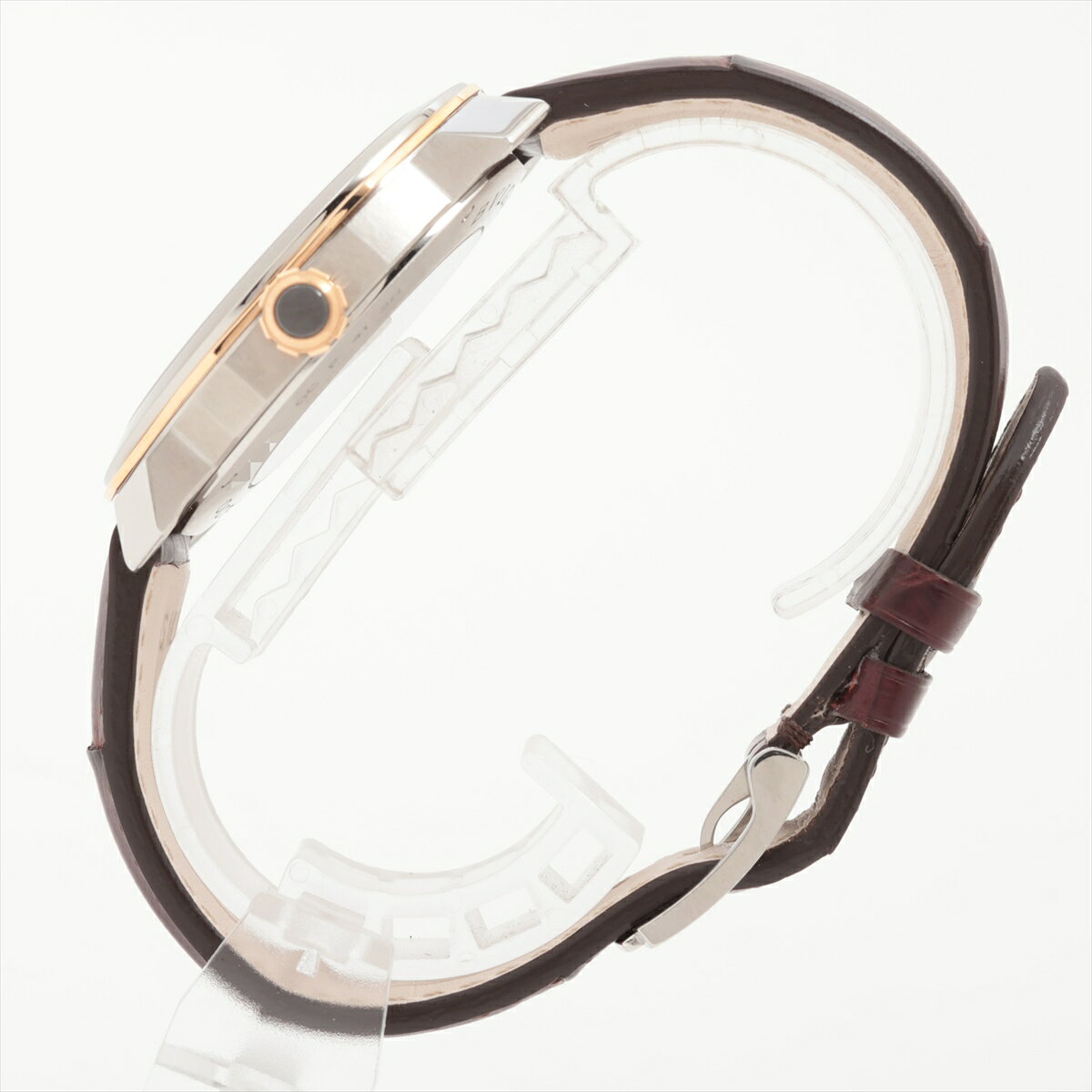 【中古】ブルガリ オクト ローマ OCP41SG PG×SS SS×革 AT シルバー文字盤 102703