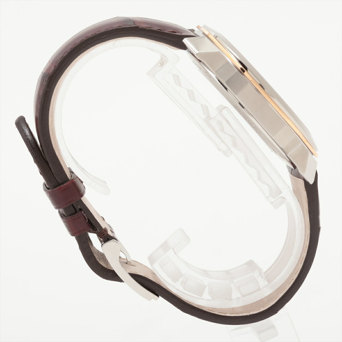 【中古】ブルガリ オクト ローマ OCP41SG PG×SS SS×革 AT シルバー文字盤 102703