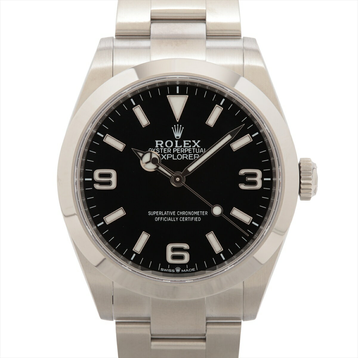 【中古】ロレックス エクスプローラー40 224270 SS SS AT 黒文字盤 オイスターブレスレット