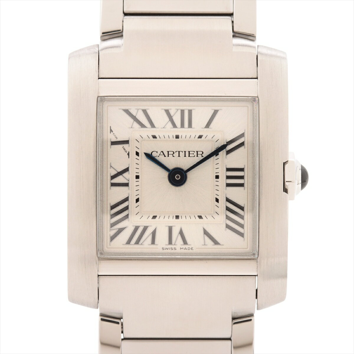 【中古】カルティエ タンクフランセーズSM WSTA0065 SS SS QZ シルバー文字盤 あまりごま3