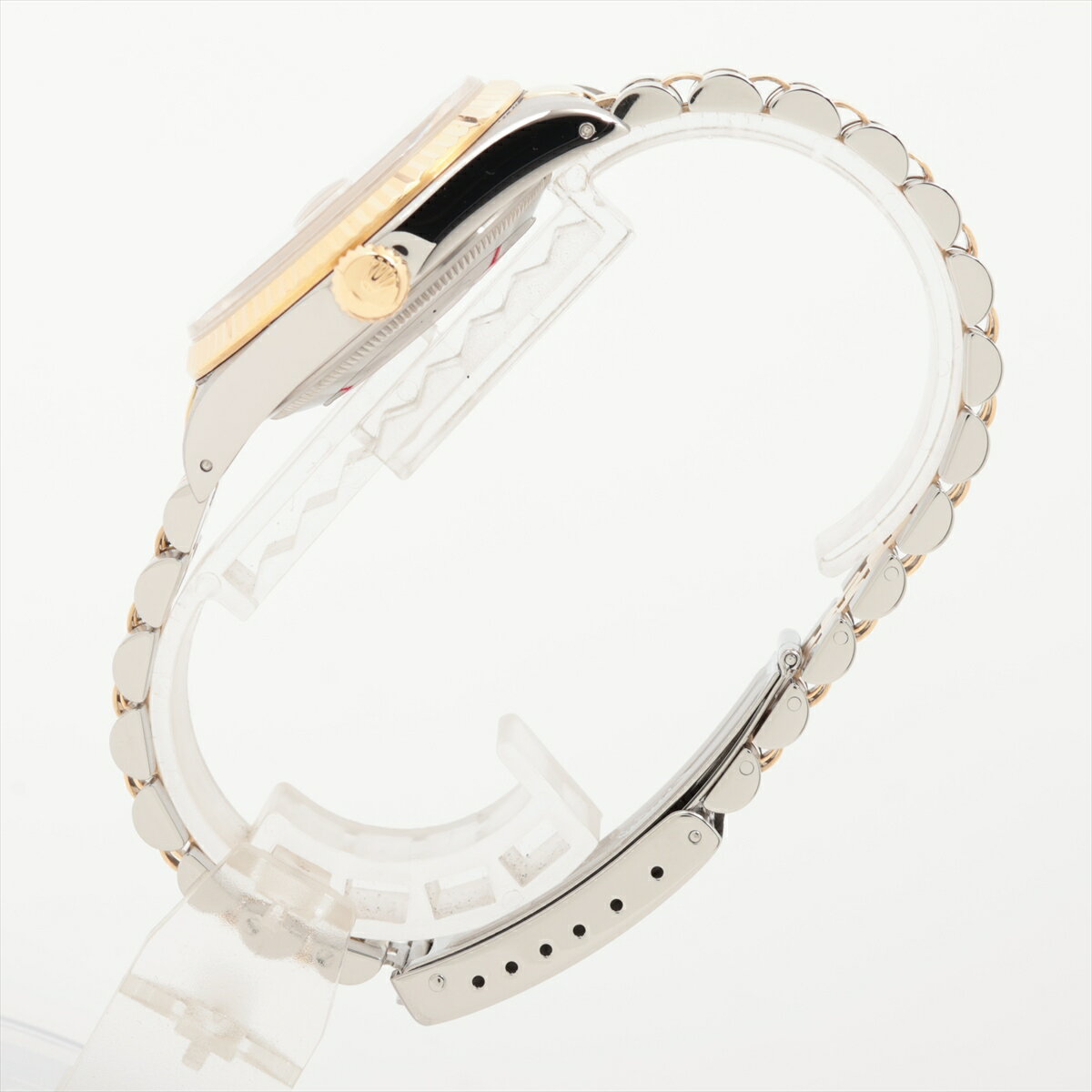 【中古】ロレックス デイトジャスト36 16233 SS×YG SS×YG AT シャンパン文字盤 リューズねじ込み浅い