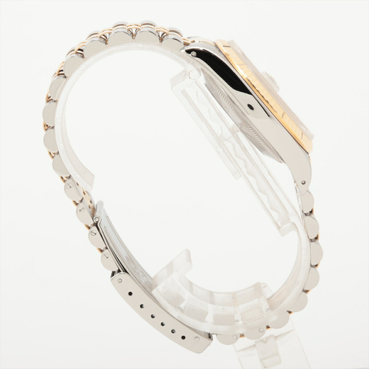 【中古】ロレックス デイトジャスト36 16233 SS×YG SS×YG AT シャンパン文字盤 リューズねじ込み浅い