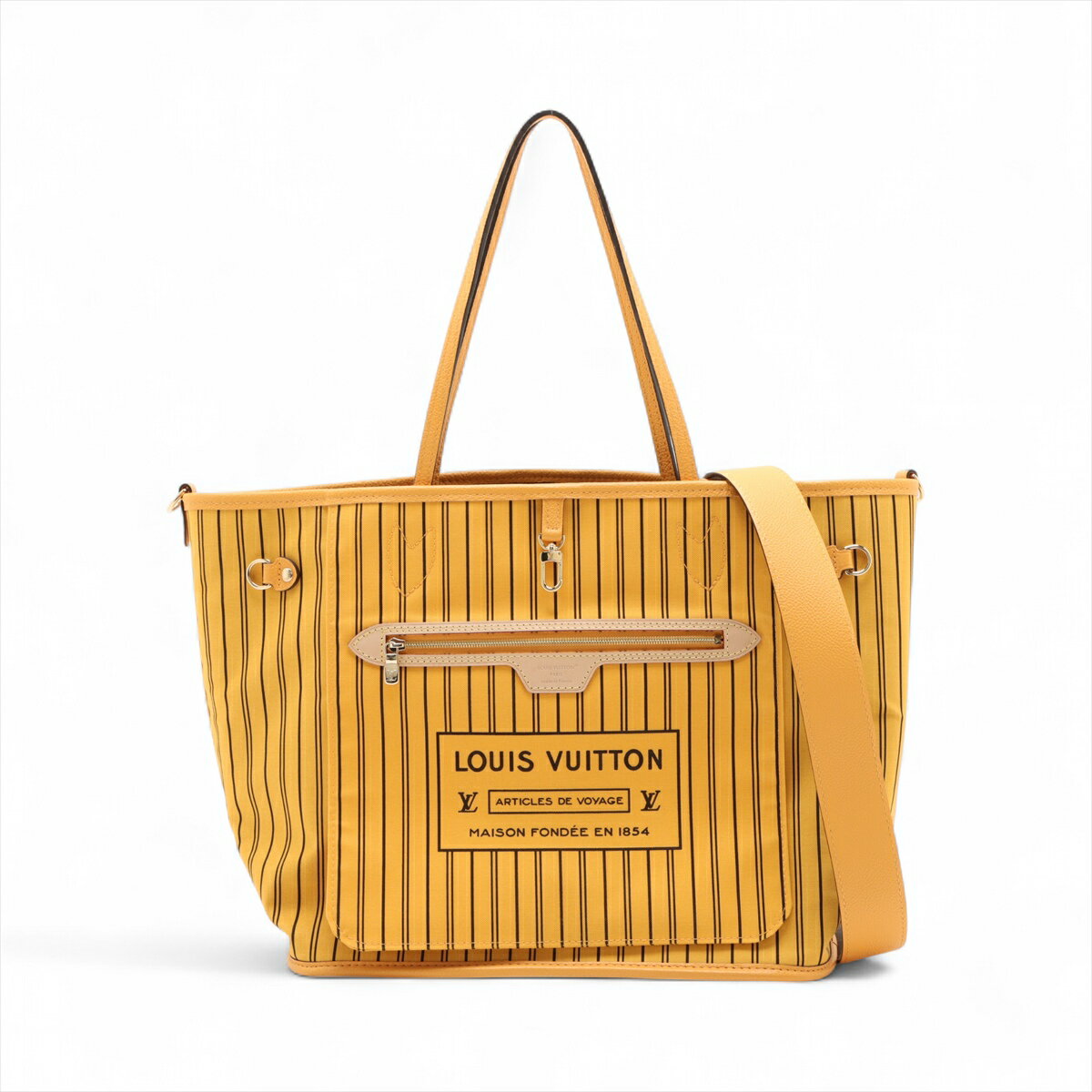 【中古】ヴィトン モノグラム ネヴァーフル インサイドアウト MM M12779 ブラウン RFID反応あり