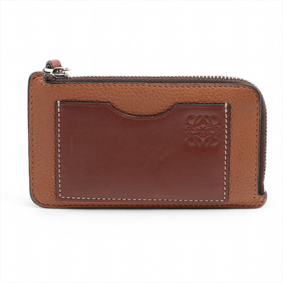 【中古】 ロエベアナグラムレザーフ...