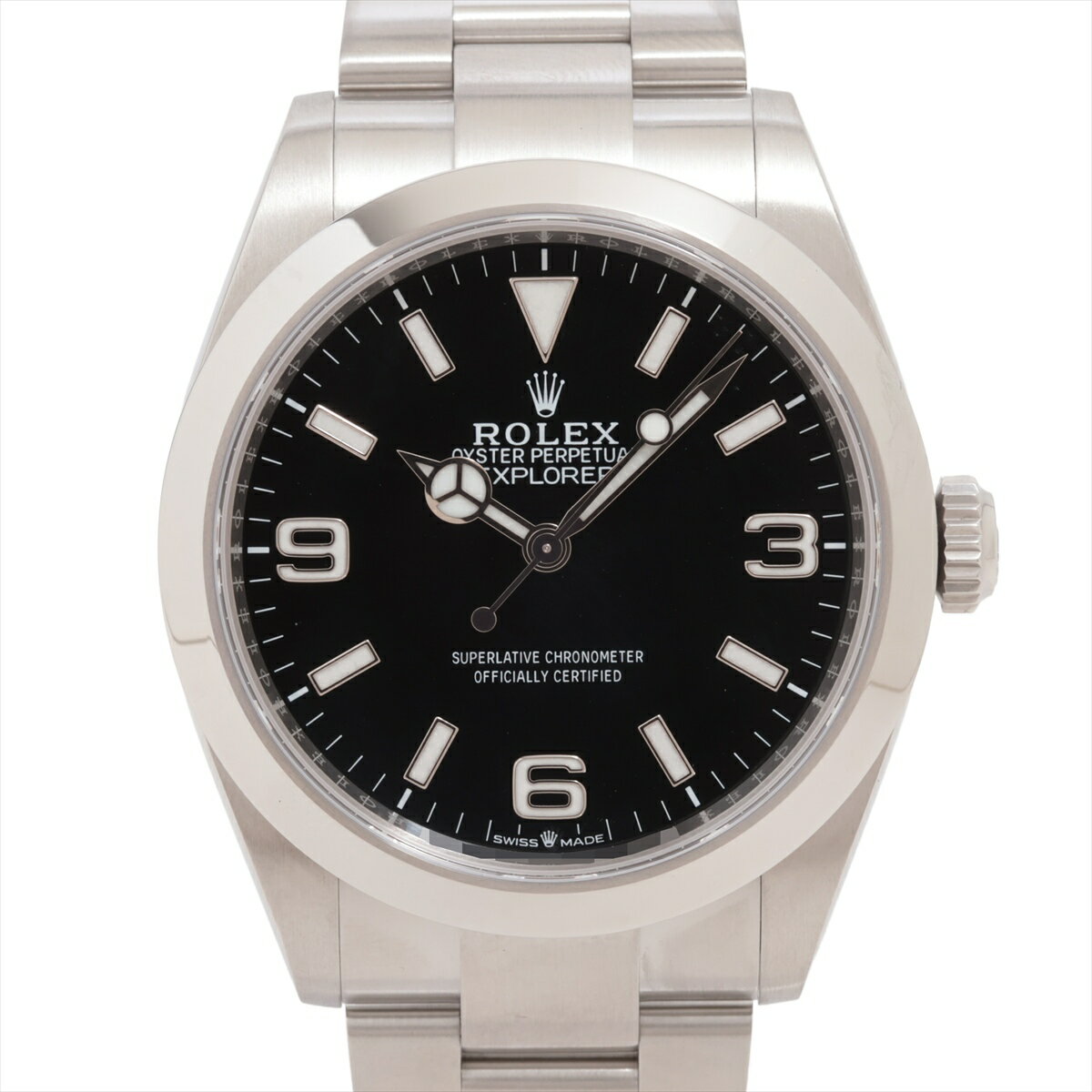 【中古】ロレックス エクスプローラー40 224270 SS SS AT 黒文字盤