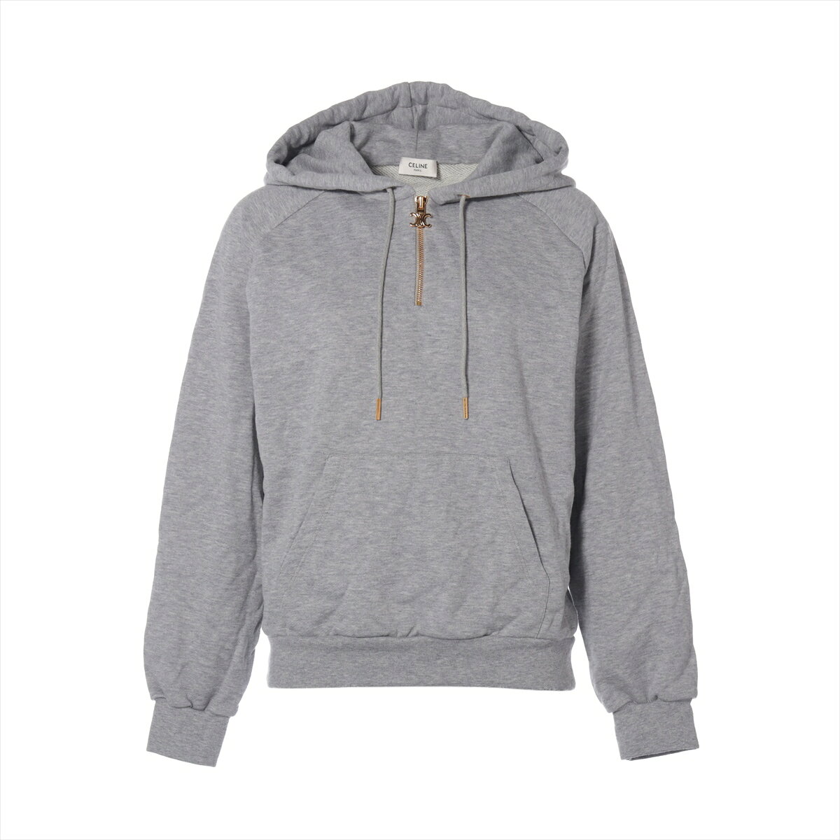 楽天ALLU 楽天市場店【中古】セリーヌ トリオンフ エディ期 コットン パーカー L レディース グレー 2Y14D450I