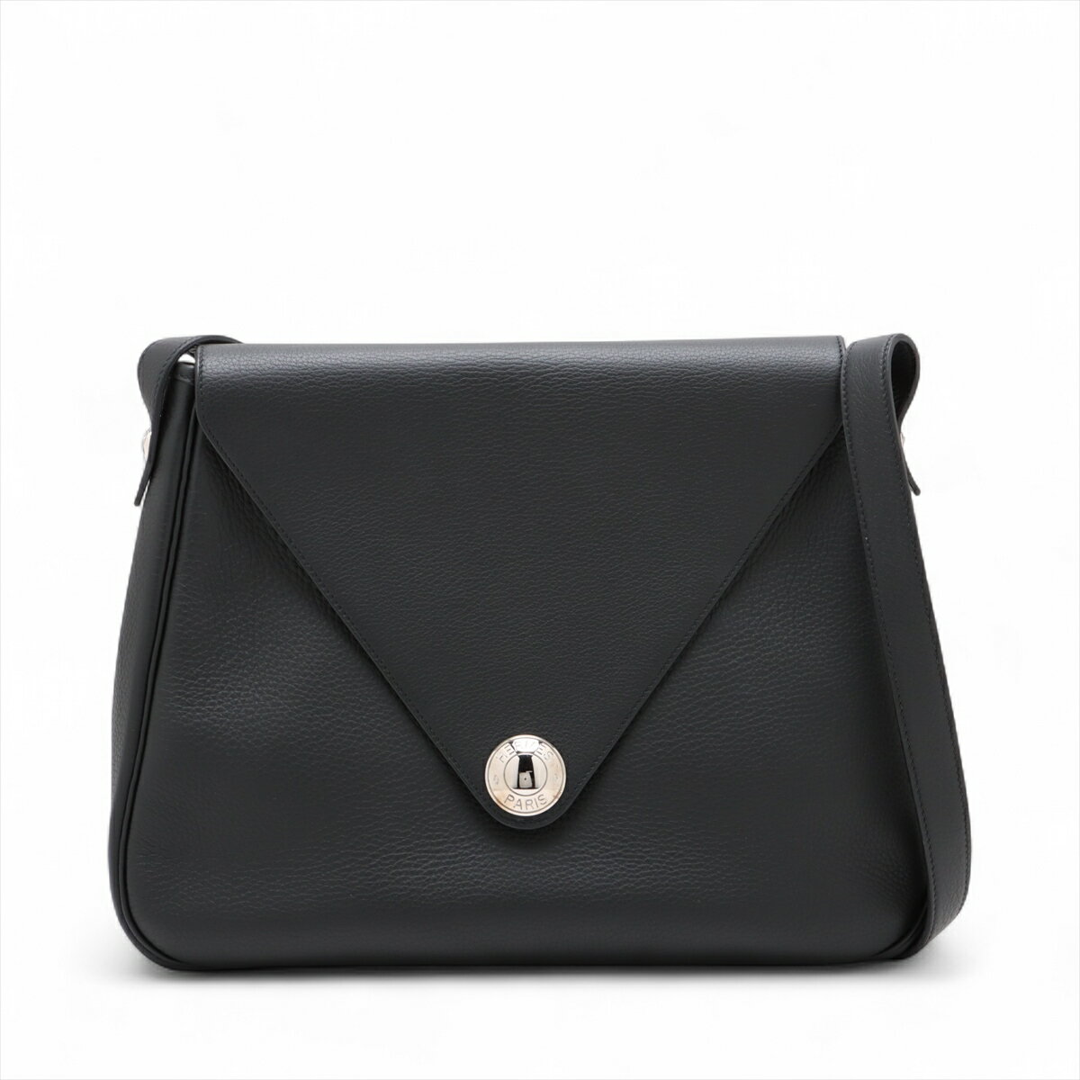 【中古】エルメス クリスティーヌ トリヨンクレマンス ブラック シルバー金具 □B:1998年