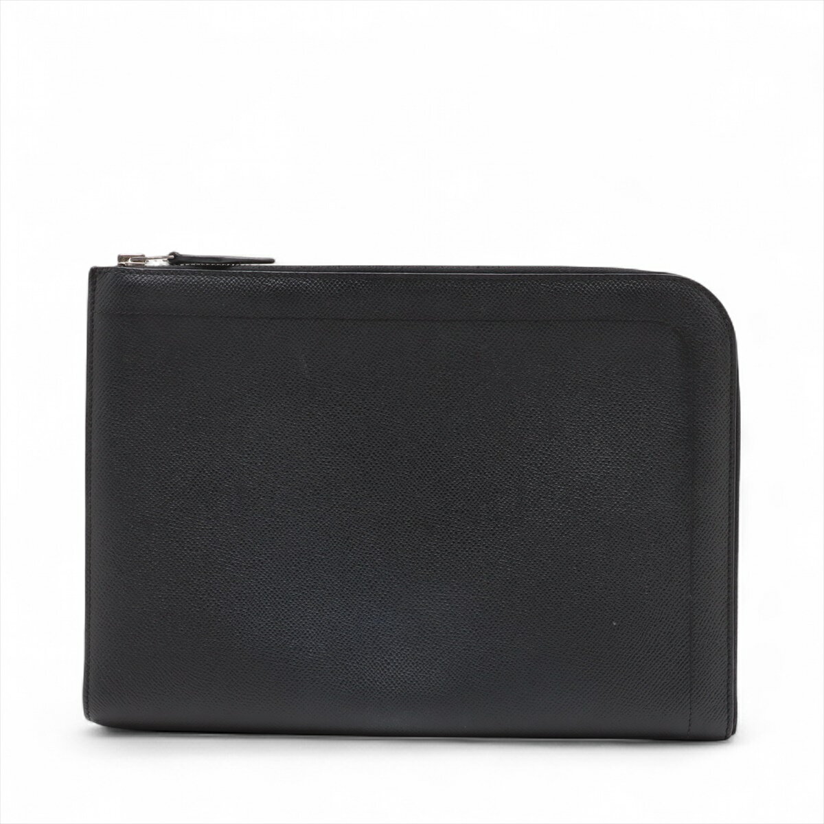 【中古】エルメス ジップコンピューター ヴォーエプソン ブラック シルバー金具 T:2015年