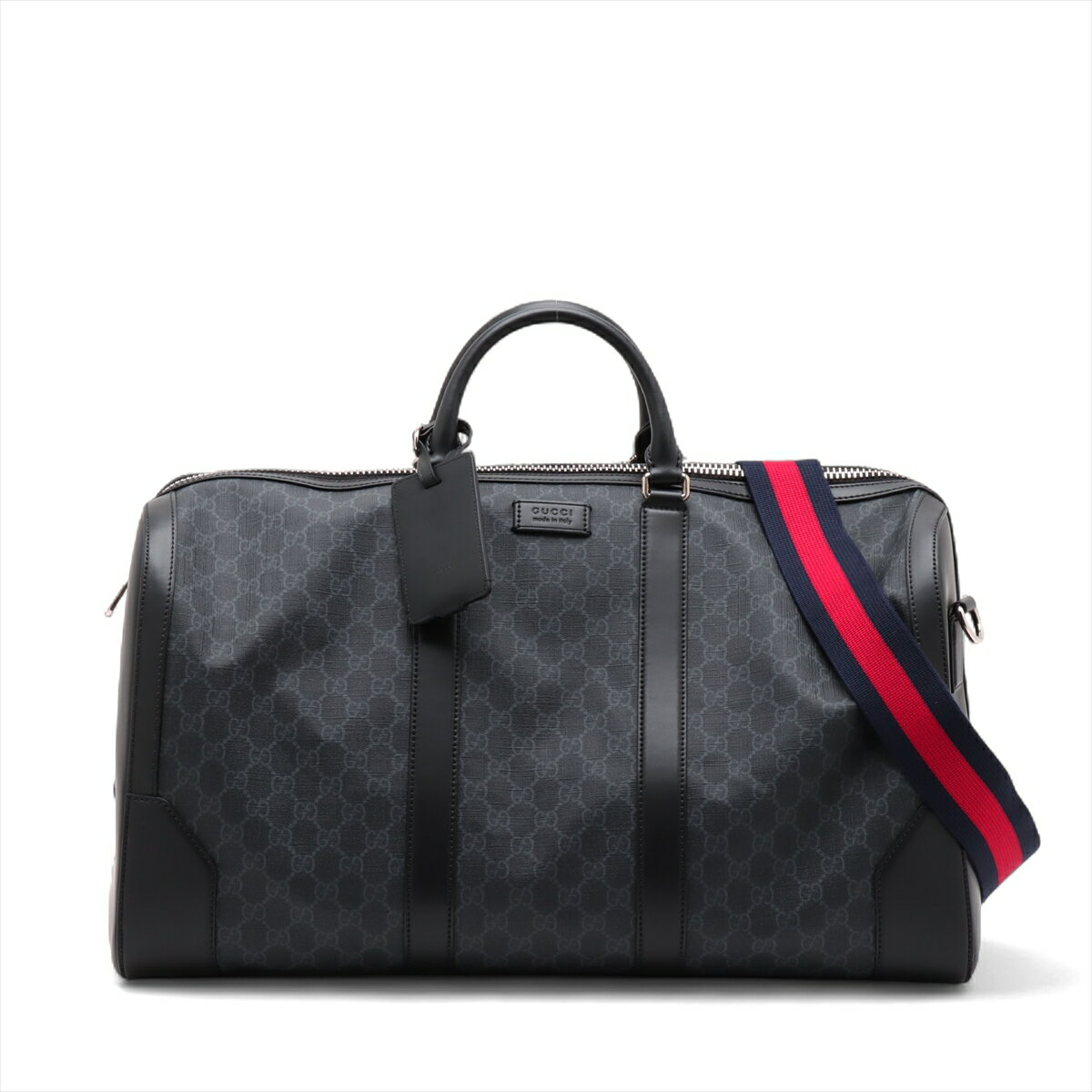 グッチ　GUCCI ボストンバッグ　大容量　ブラック　レザー　旅行カバン 楽天市場】GUCCI グッチ2WAYボストンバッグ ショルダーバッグ