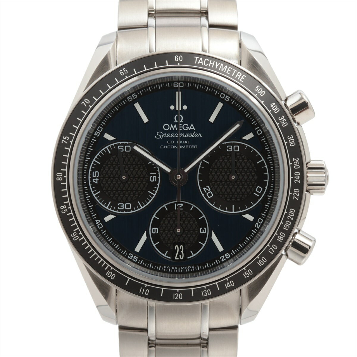 【中古】オメガ スピードマスター レーシング コーアクシャル クロノメーター 326.30.40.50.03.001 SS SS AT 青文字盤 あまりごま2