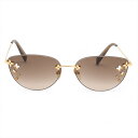 【中古】ヴィトン Z0051U デスマヨ キャットアイ サングラス GP×レジン ブラウン(4)