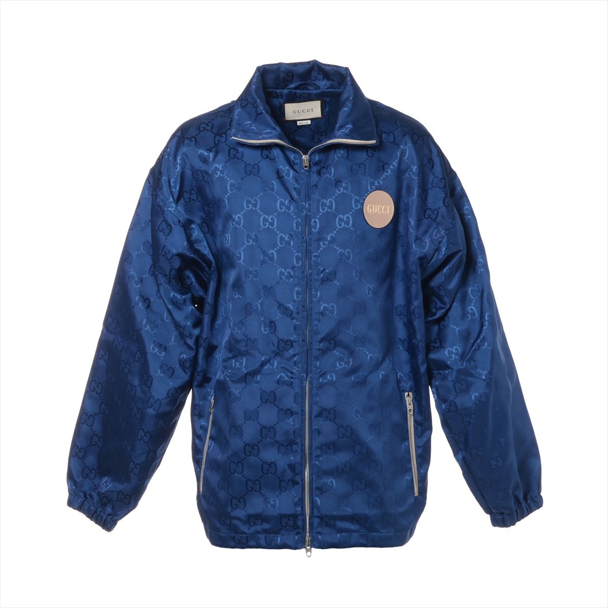 【中古】グッチ GG ナイロン ブルゾン 44 メンズ ブルー 631892 トラックジャケット OFF THE GRID