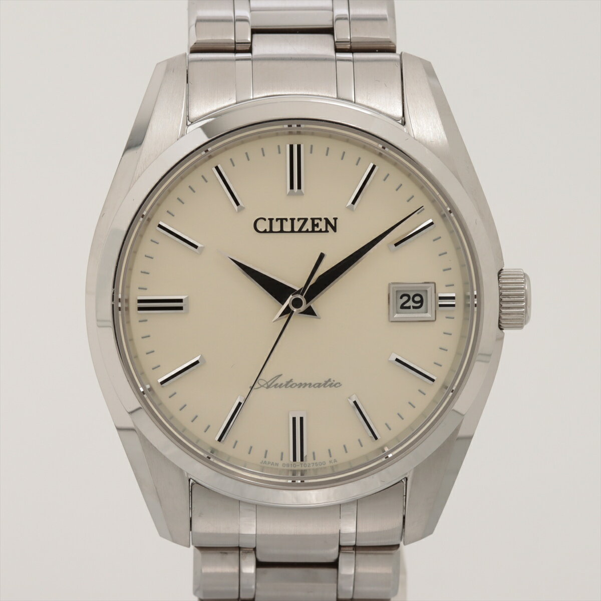 【中古】シチズン SS SS AT シルバー文字盤 あまりごま5 NA0000-59B