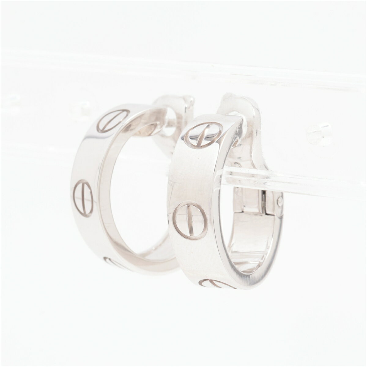 【中古】カルティエ ラブ ピアス 750(WG) 12.1g B8022400