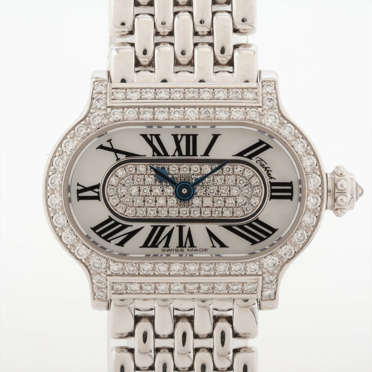 【中古】タバー チャールストン WG WG QZ ダイヤ文字盤 あまりごま4