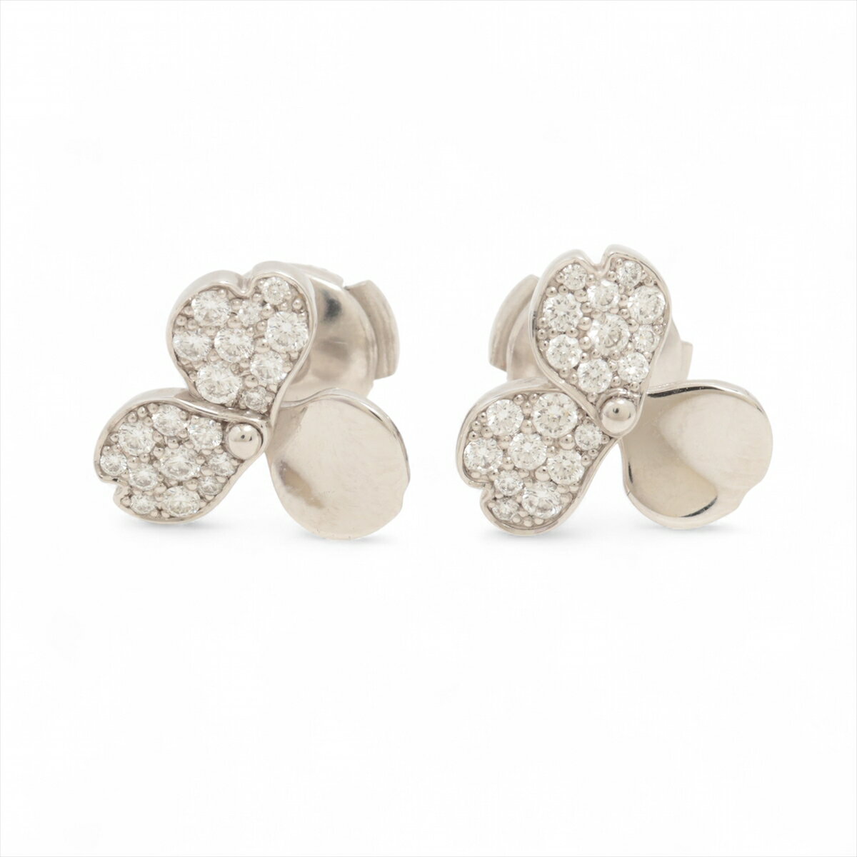 【中古】ティファニー ペーパーフラワー ダイヤ ピアス Pt950 5.0g