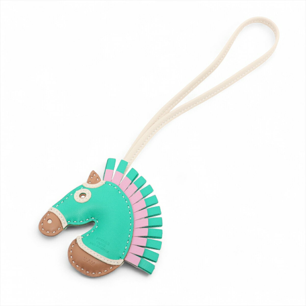 【中古】エルメス ジージー カマイユ U2022 チャーム アニョーミロ チャイ×モーヴシルベストル×ミント