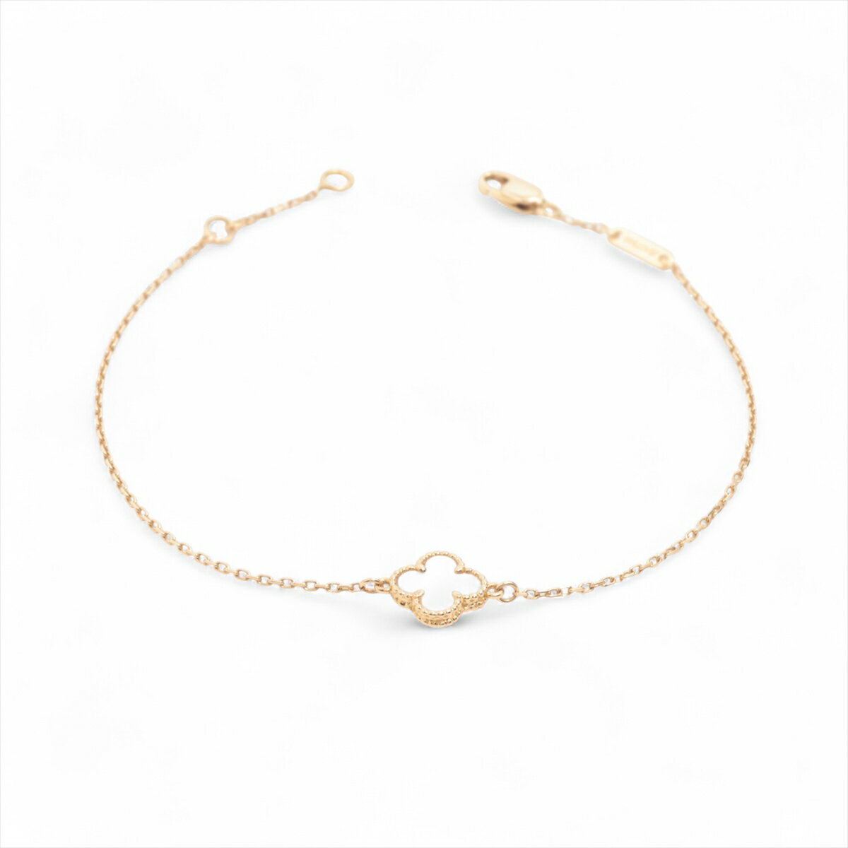 【中古】ヴァンクリーフ&アーペル スウィートアルハンブラ シェル ブレスレット 750(YG) 1.7g