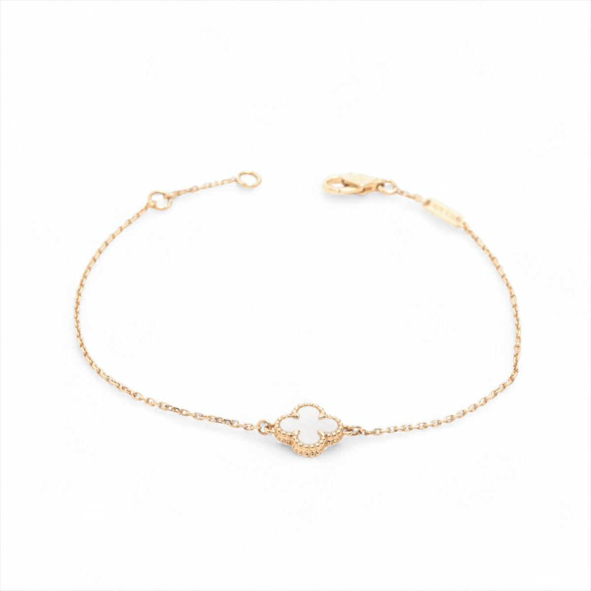 【中古】ヴァンクリーフ&アーペル スウィートアルハンブラ シェル ブレスレット 750(YG) 1.9g