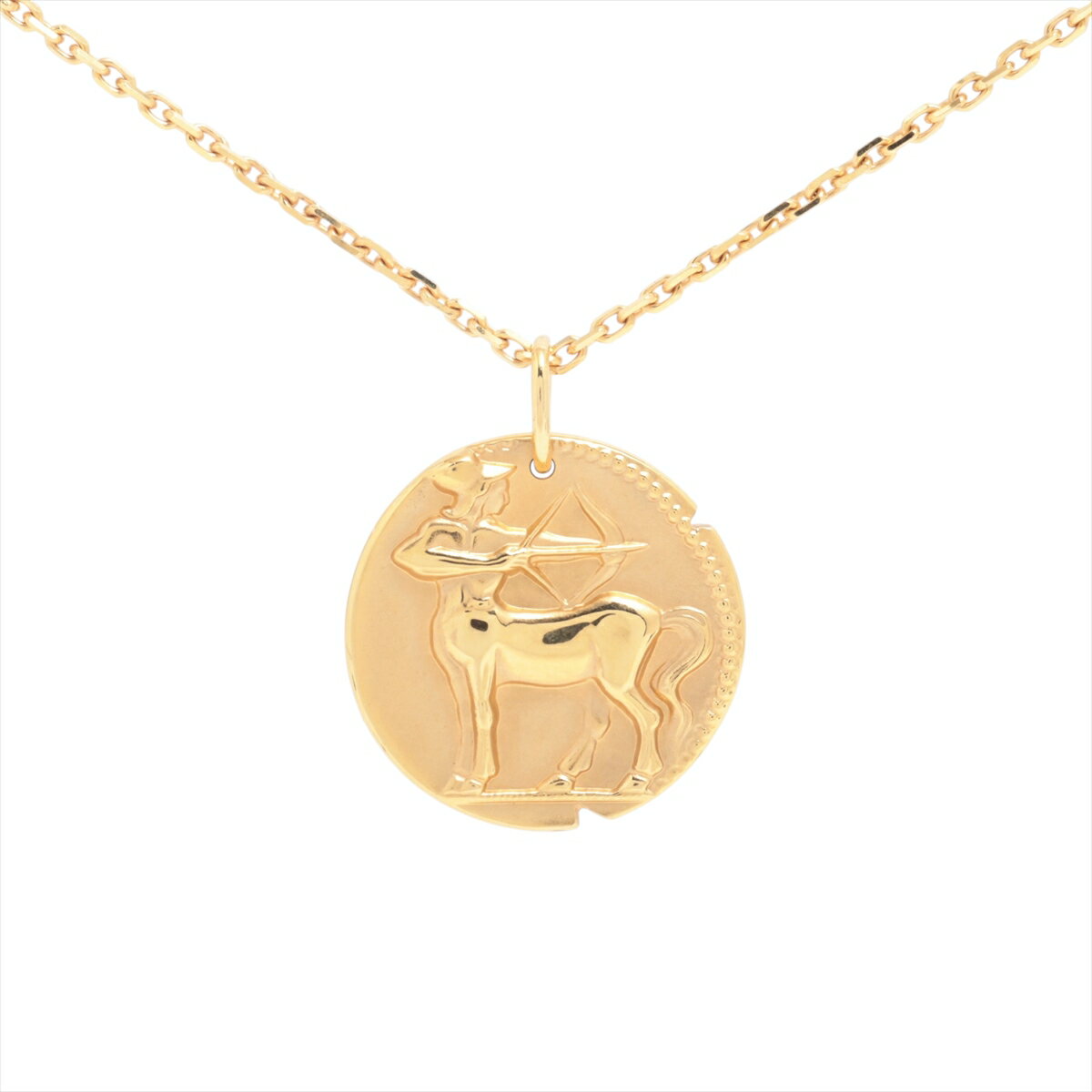 【中古】ヴァンクリーフ&アーペル ゾディアック メダル ネックレス 750(YG) 15.4g サジタリィ (射手座)のサムネイル