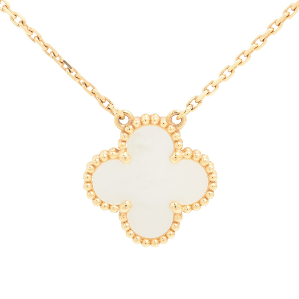 【中古】ヴァンクリーフ&アーペル ヴィンテージアルハンブラ シェル ネックレス 75...