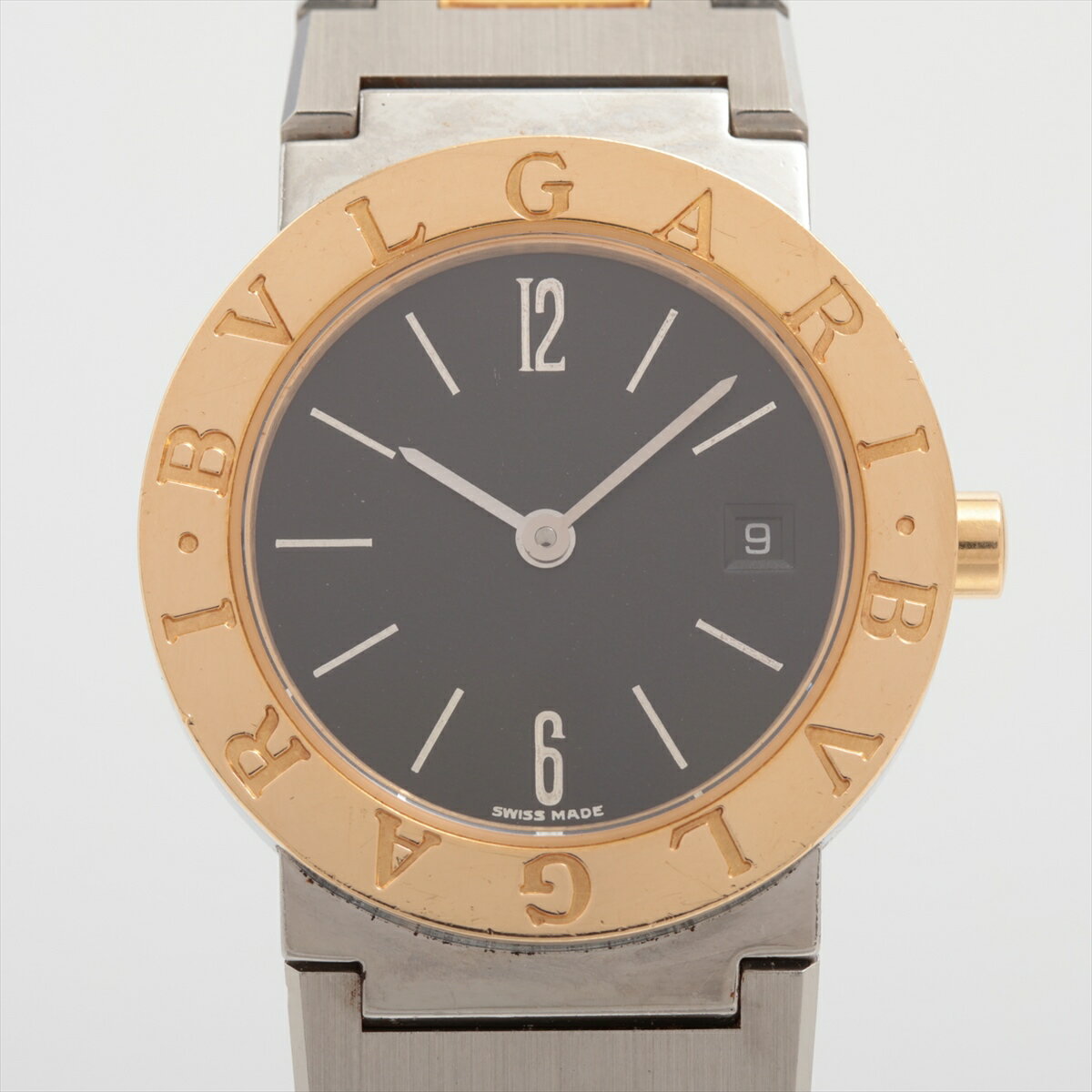 【中古】ブルガリ ブルガリブルガリ BB26SGD SS×YG SS×YG QZ 黒文字盤 あまりごま1