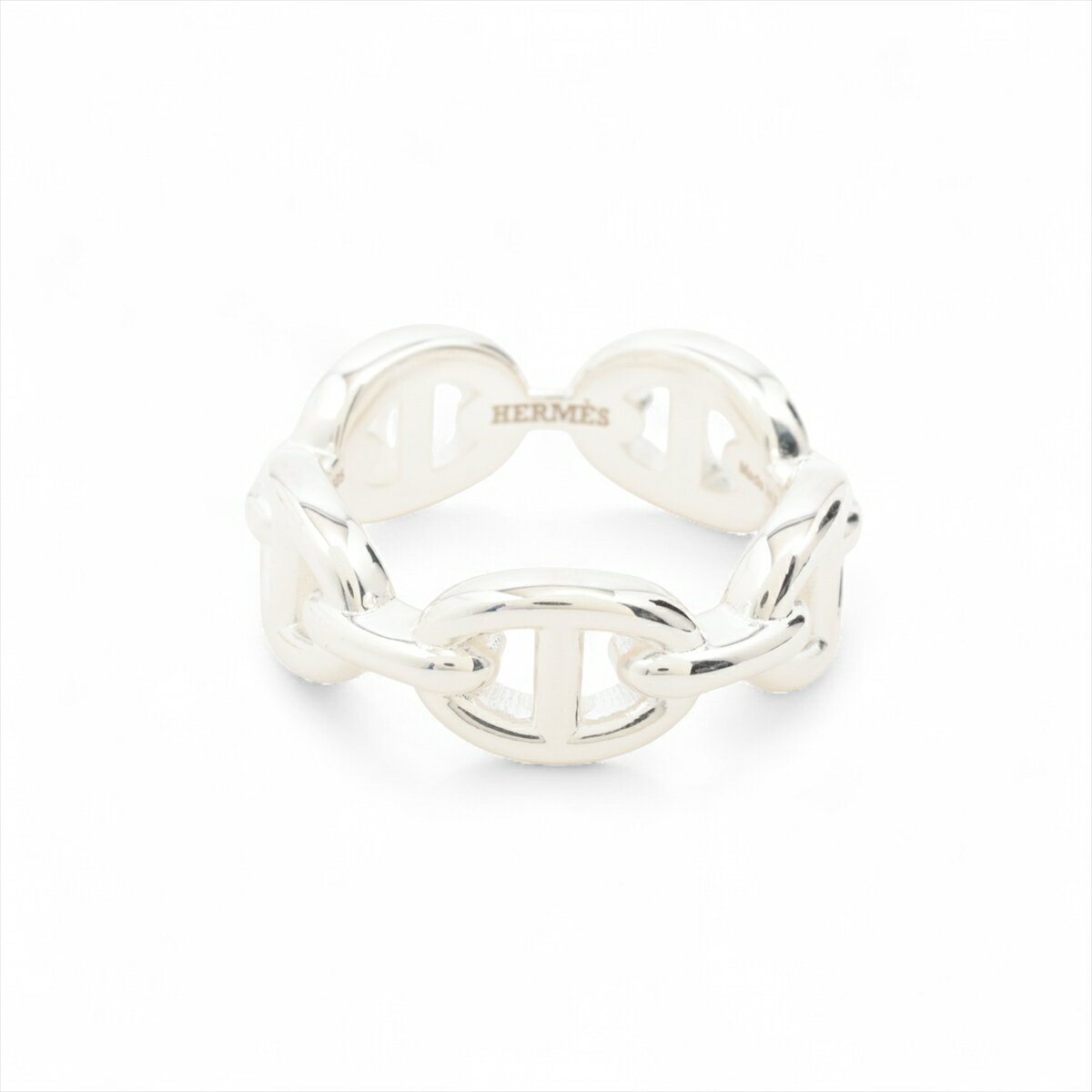 【中古】エルメス シェーヌダンクル アンシェネ 2024 リング 51 925 5.8g シルバー