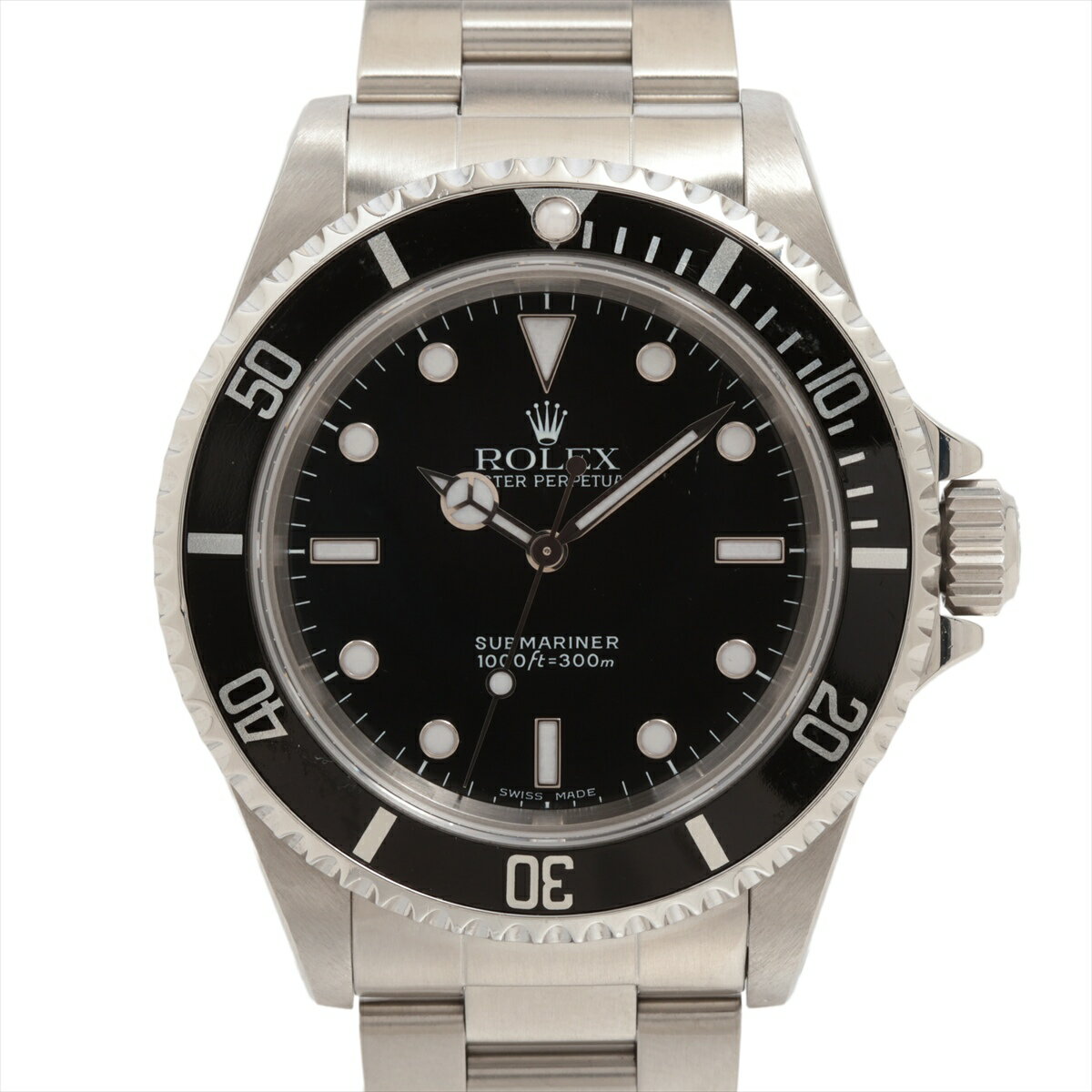 【中古】ロレックス サブマリーナー 14060 SS SS AT 黒文字盤 あまりごま1