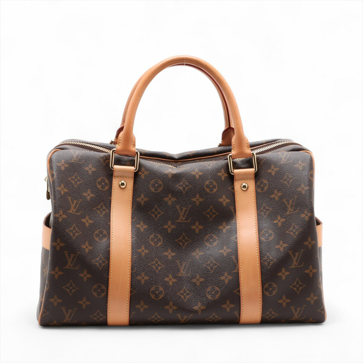 【中古】ヴィトン モノグラム キャリーオール M40074 ブラウン