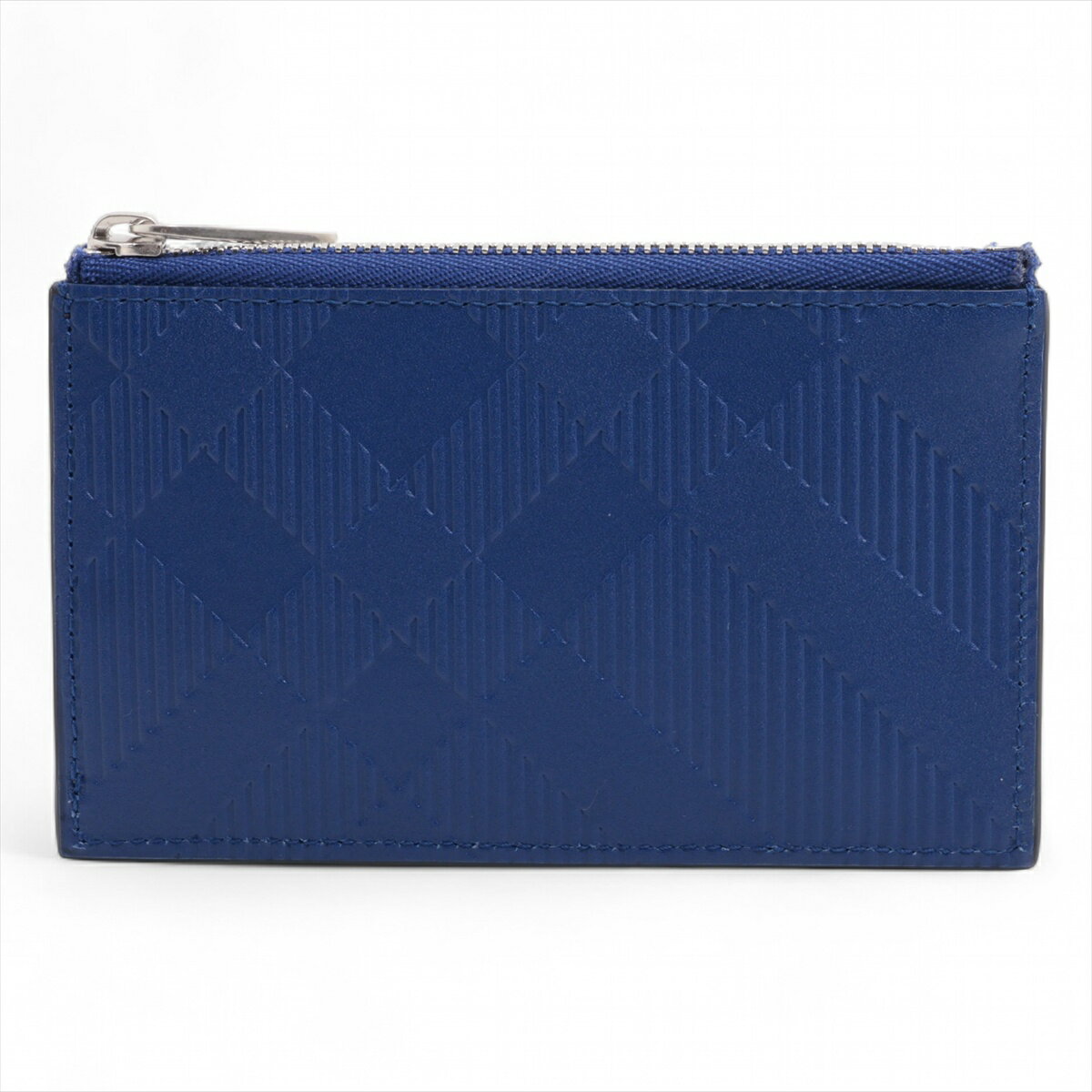 【中古】バーバリー レザー コインケース ブルー