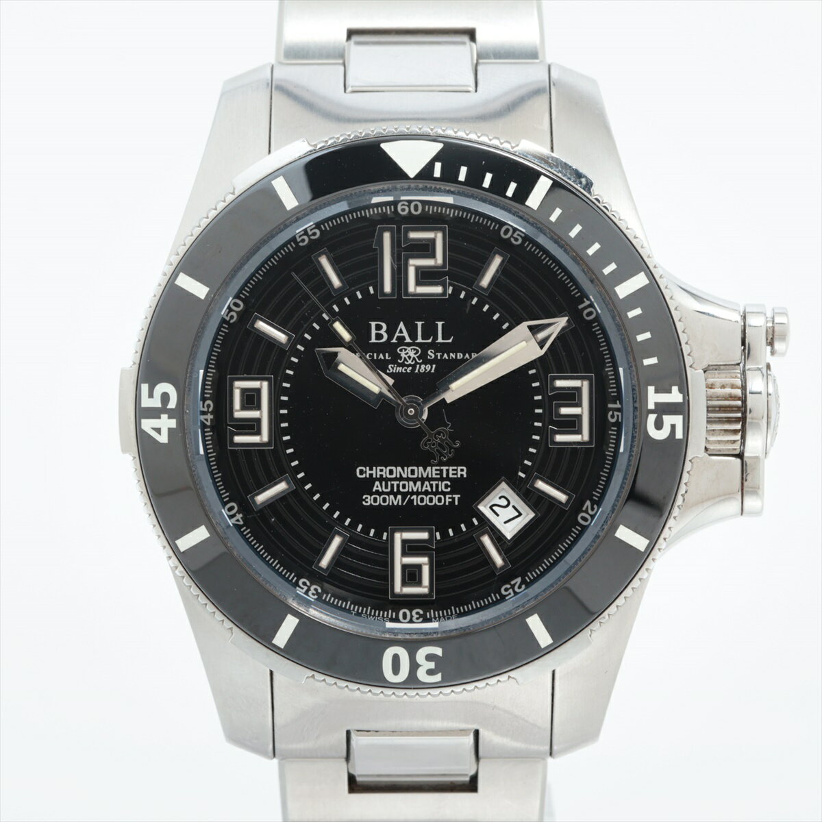 【中古】ボールウォッチ エンジニア ハイドロカーボン DM2136A SS SS AT 黒文字盤