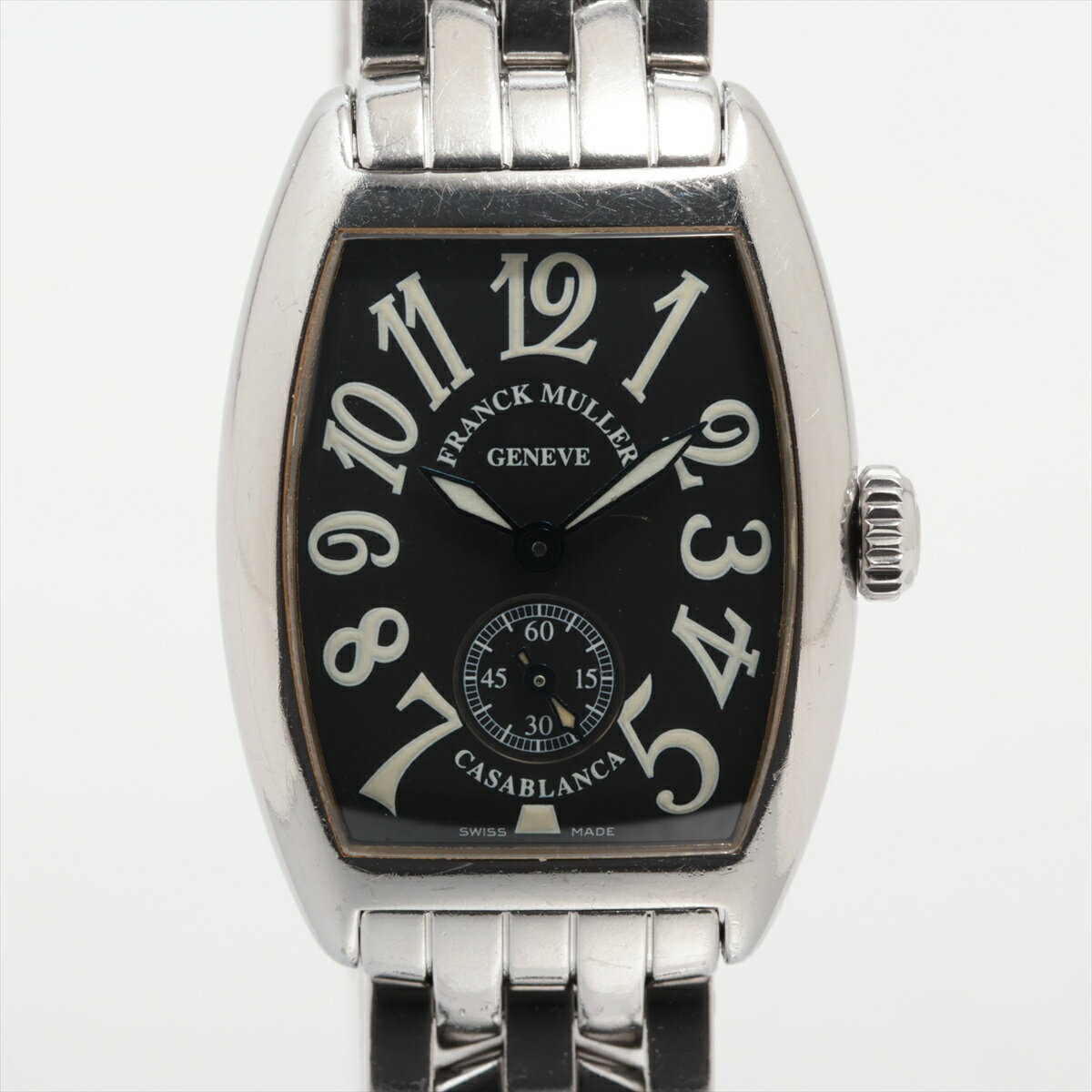 【中古】フランクミュラー カサブランカ 1750S6 SS SS 手巻き 黒文字盤