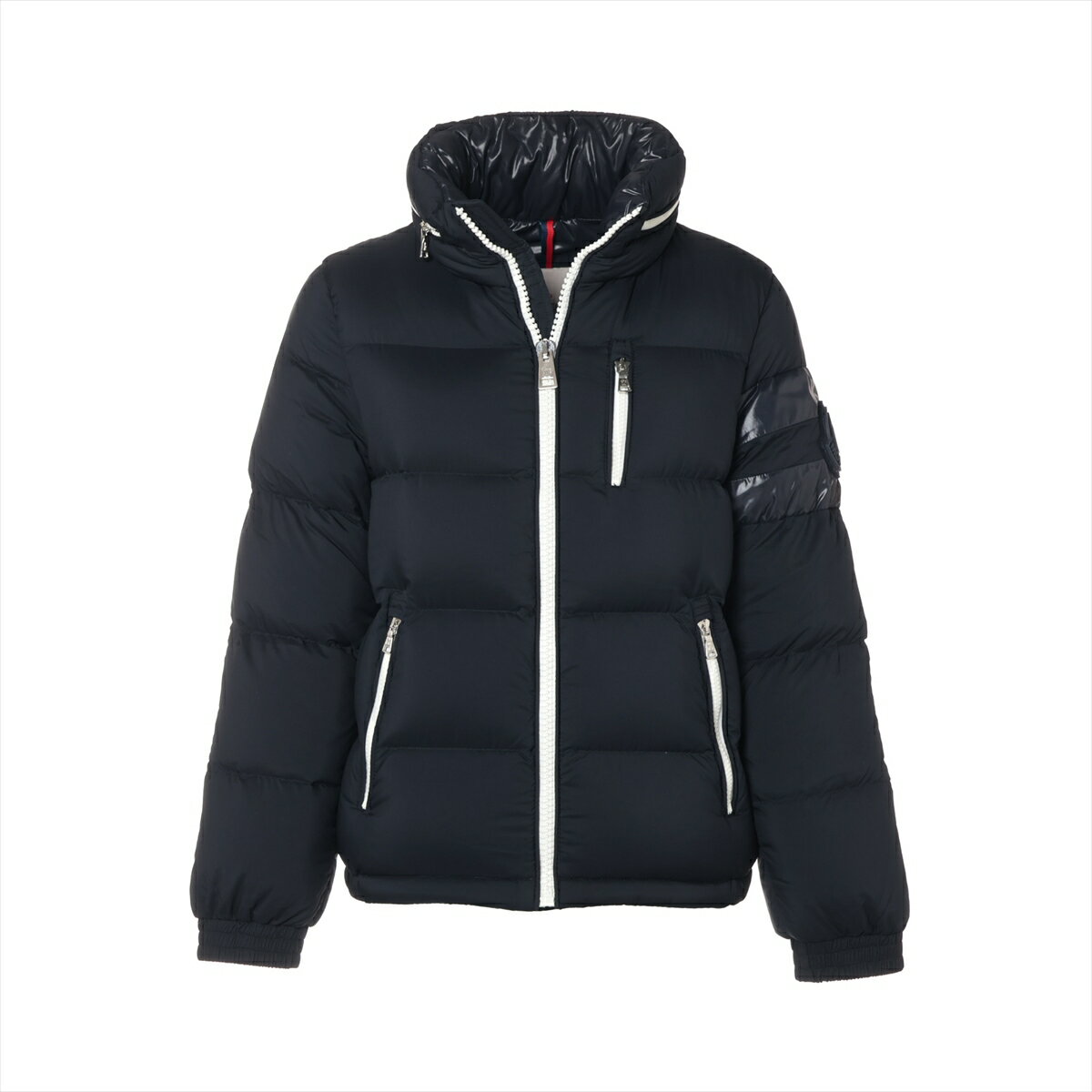 【中古】モンクレール DELAUME 21年 ナイロン ダウンジャケット 12anni152cm キッズ ネイビー G29541A52T20 フード収納